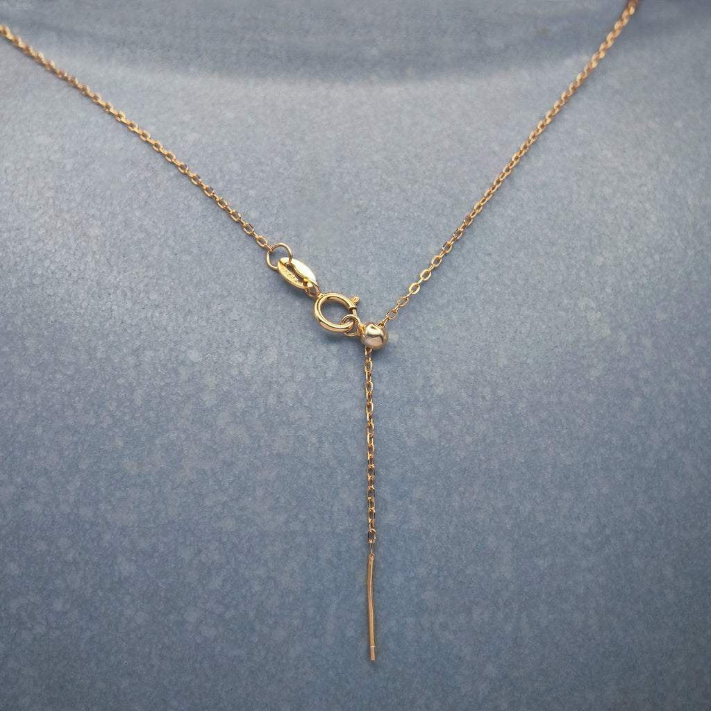 SOURIRE DORÉ. Round Pearl Chain Necklace - Gold