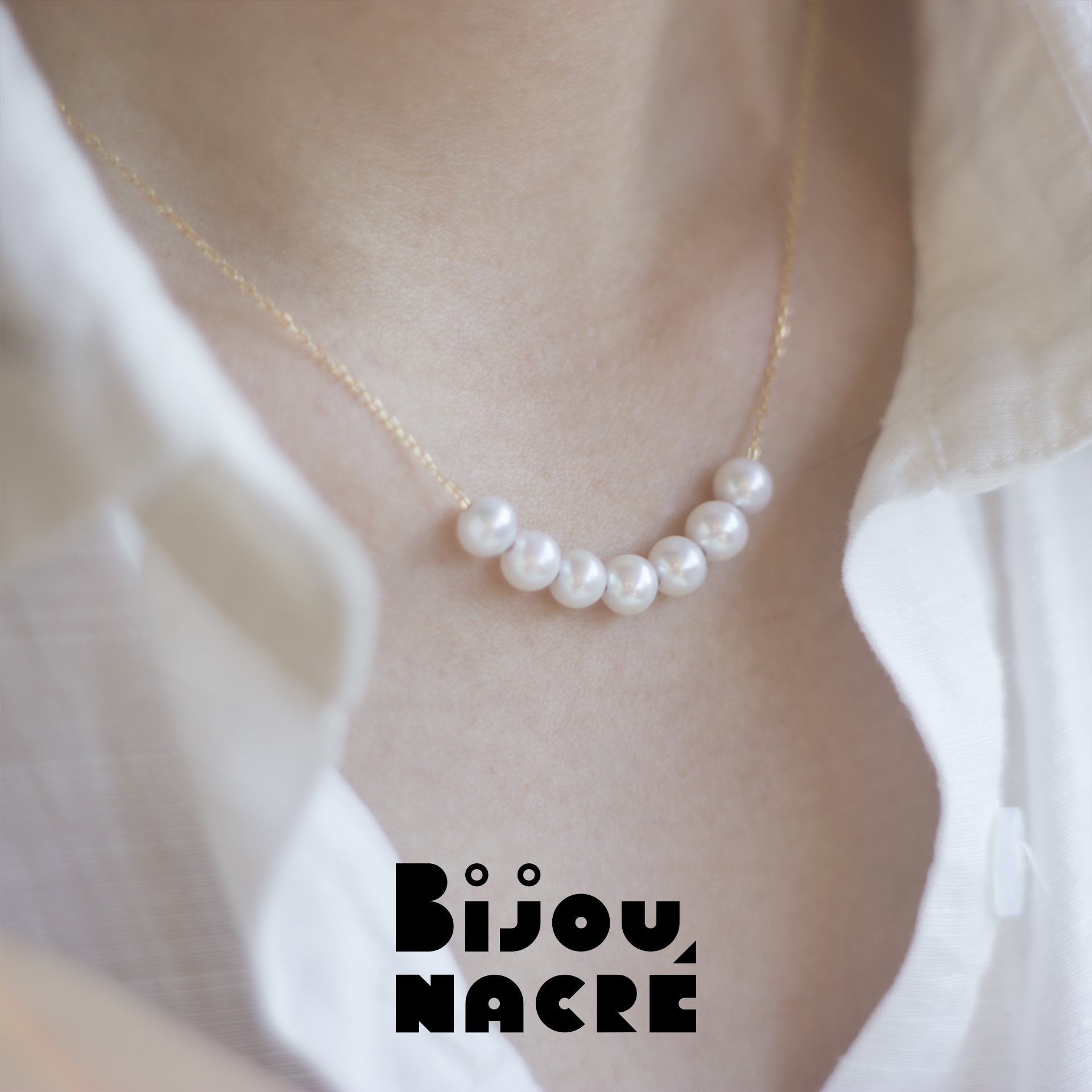 SOURIRE DORÉ - round pearls 6mm - 18k gold