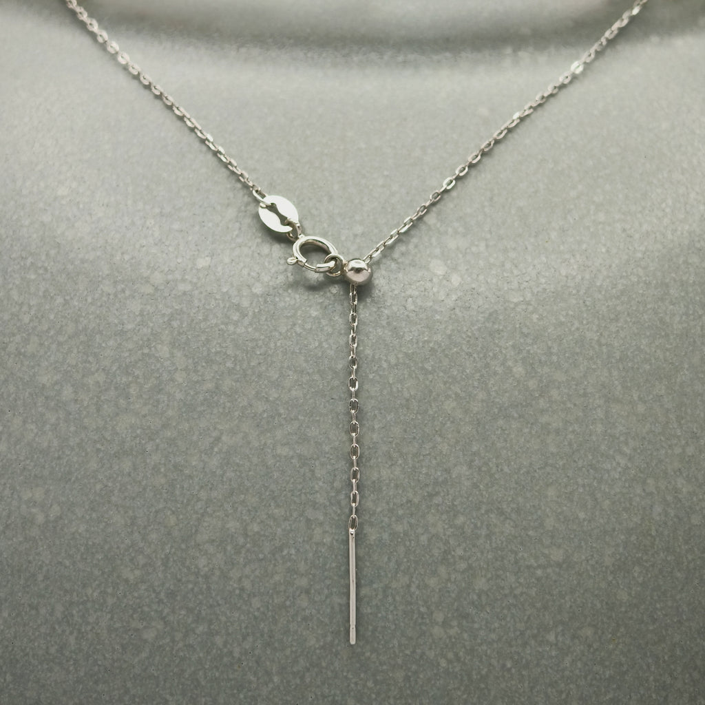 SOURIRE ARGENTÉ. Round Pearl Chain Necklace - Silver
