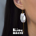 PAMPRES DORÉS- baroque pearls 15mm - 18k gold Bijou Nacré