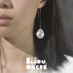 PAMPRES DORÉS- baroque pearls 15mm - 18k gold Bijou Nacré