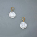 PÉTALES DORÉES - perlas barrocas 15mm - oro 18k