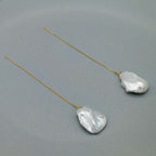 PAMPRES DORÉS - perlas barrocas 15mm - oro 18k