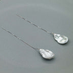 PAMPRES ARGENTÉS - perlas barrocas 15mm - plata 925