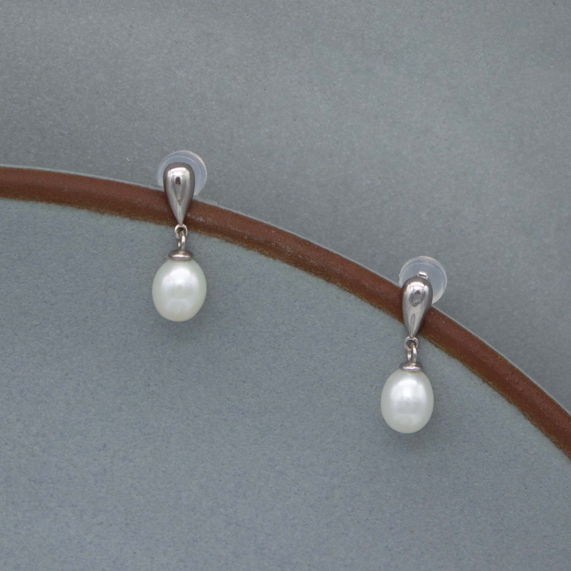 GRANDES LARMES ARGENTÉES - baroque pearls 6mm - 925 silver Bijou Nacré