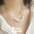 SOURIRE DORÉ - round pearls 6mm - 18k gold Bijou Nacré