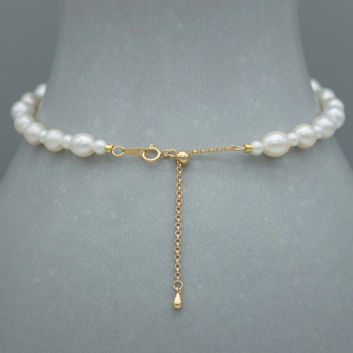 COQUETTERIE BAROQUE  - mixed pearls - 18k gold