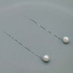 COMÈTES SÉLÉNÉES DORÉES - perlas barrocas redondas 9mm - plata 925